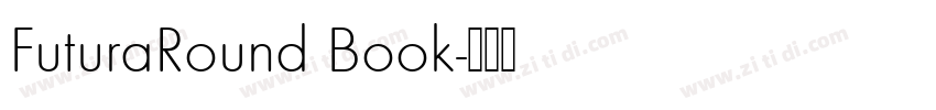 FuturaRound Book字体转换